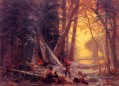 Chasseurs d’orignauxCamp Albert Bierstadt